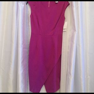 Purple body-con dress