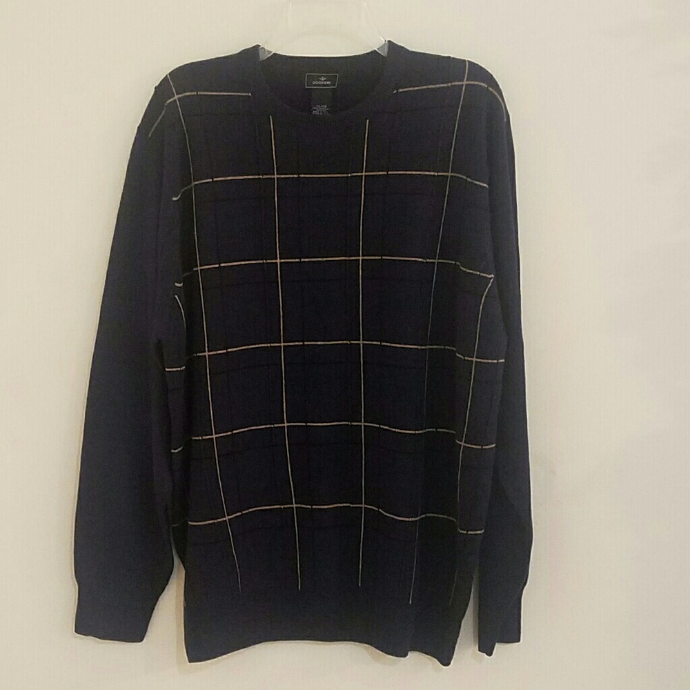 Men's Navy Blue IZOD Knit Sweater XL