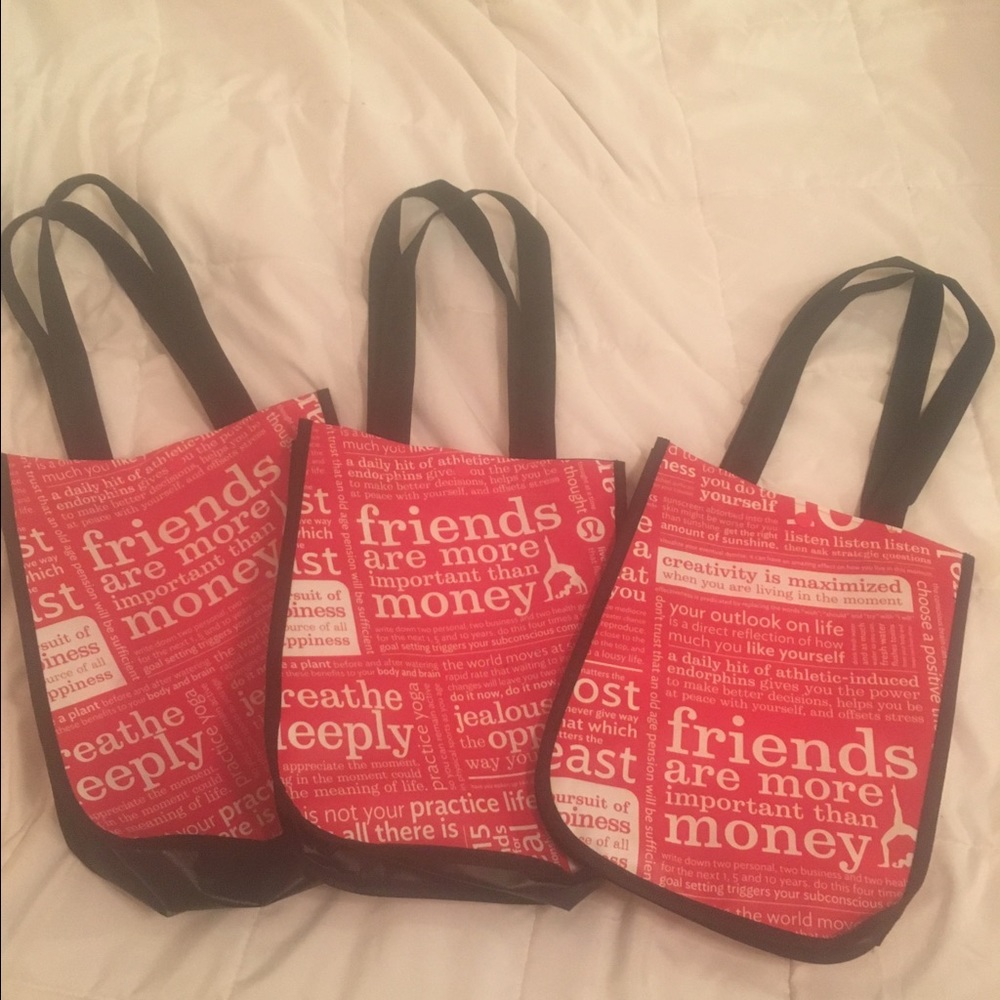 Lulu Lemon Reusable Bags