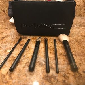 MAC brushes and bag