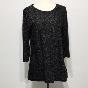 🎉Basic Editions heathered black and gray shirt