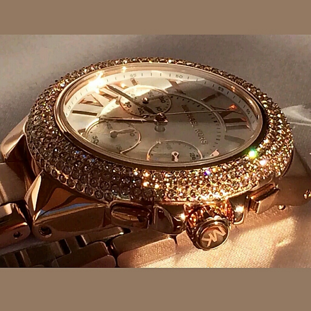 MICHAEL KORS Rose Camille Swarovski Crystal watch - Picture 2 of 5