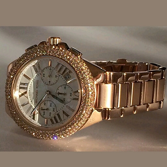 MICHAEL KORS Rose Camille Swarovski Crystal watch - Picture 3 of 5