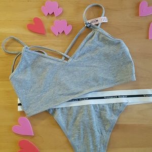 Bundle!! VS cross-over bralette and thong