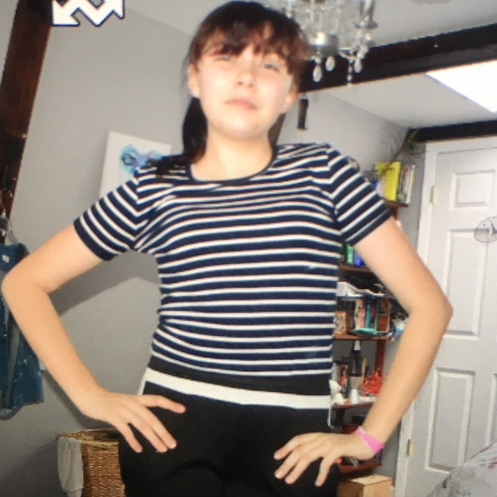 Brandy Melville stripped crop top