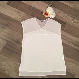 Vince silk blouse sleeveless size small