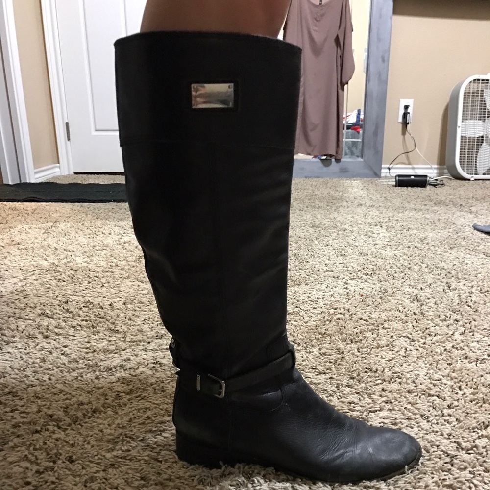 Black riding boots