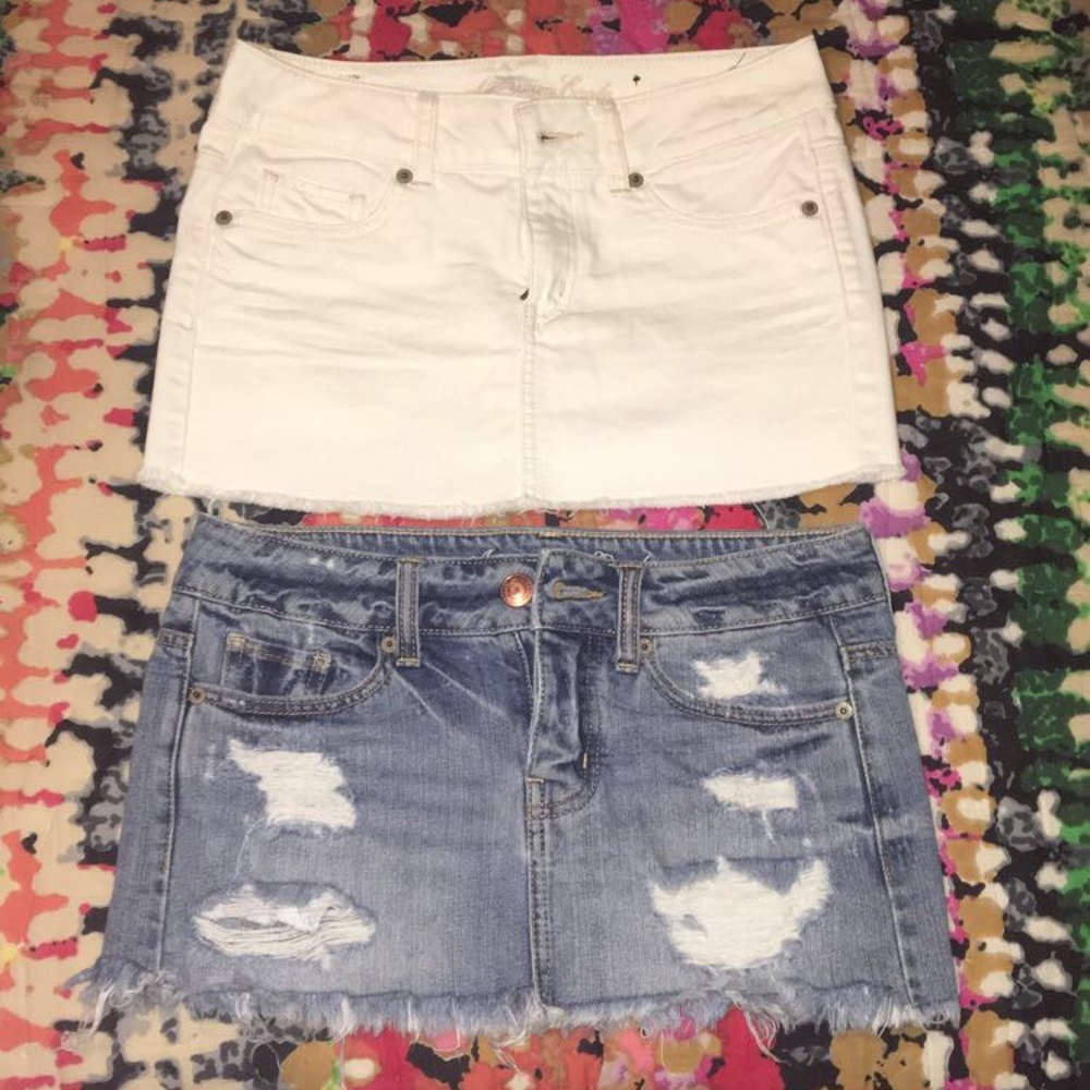 American Eagle jean skirts