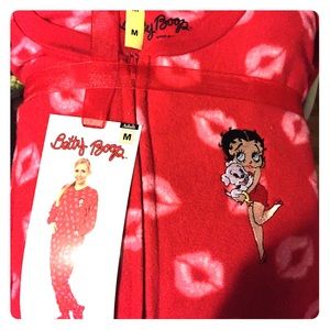 One piece Footed fleece pajamas