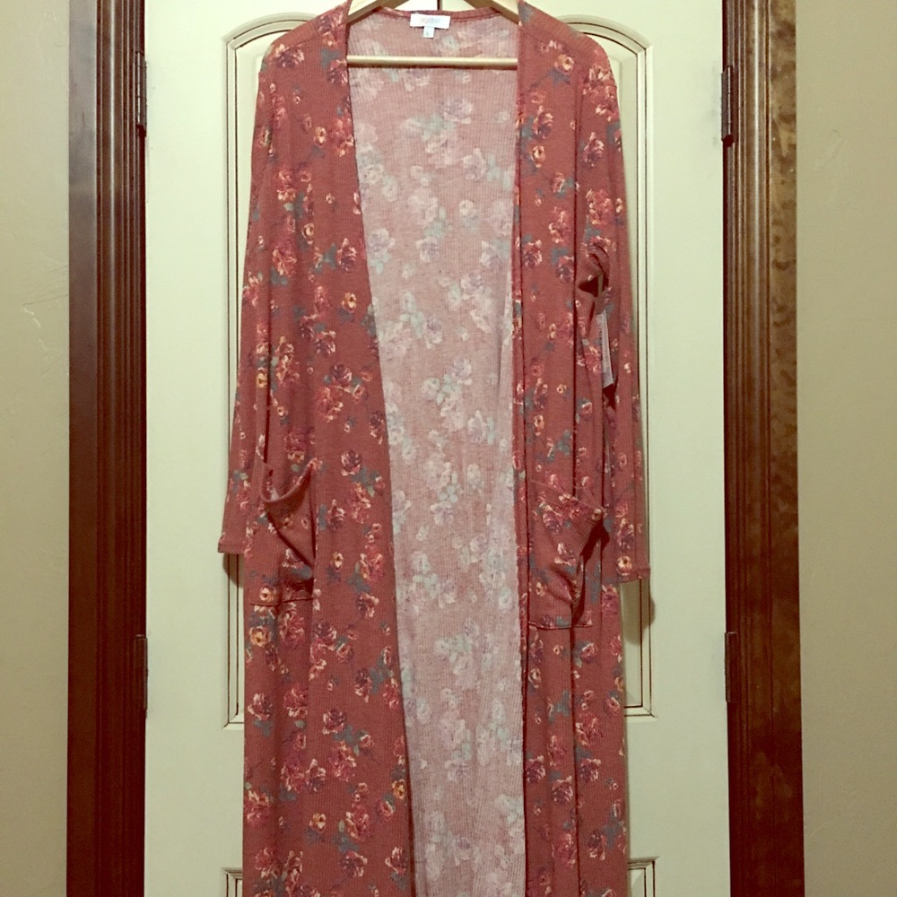 Lularoe Large Sarah Floral Cardigan