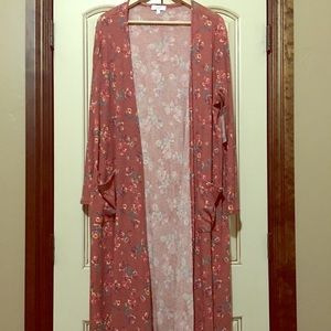 Lularoe Large Sarah Floral Cardigan