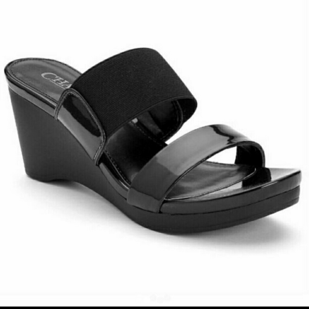 Nwt chaps wedges heels 8.5