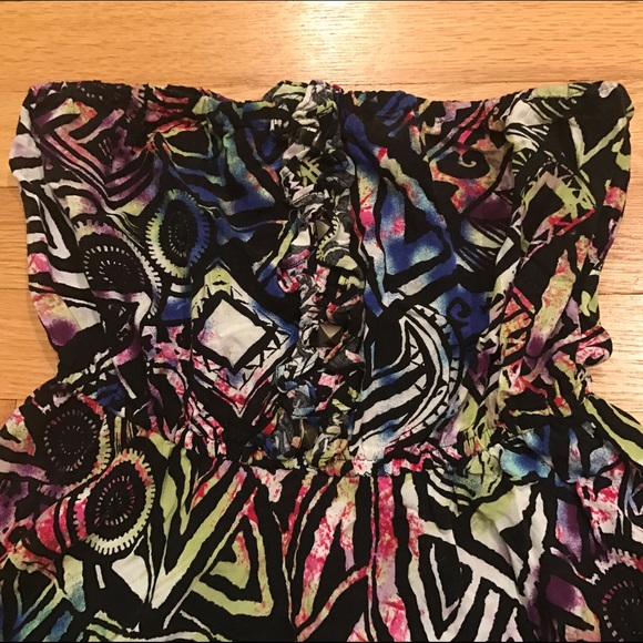 Material Girl Strapless Funky Dress ๐ฅ - Picture 2 of 4