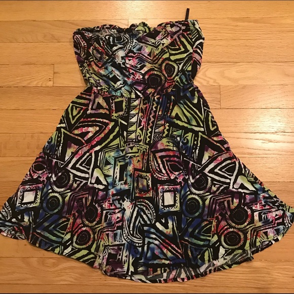 Material Girl Strapless Funky Dress ๐ฅ - Picture 4 of 4