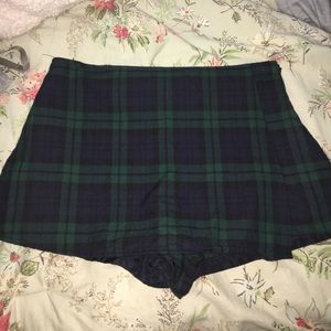 Plaid skort