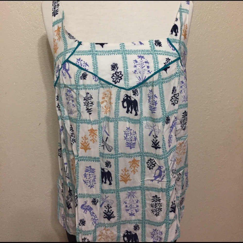 Anthropologie Maeve sleeveless blouse sz M