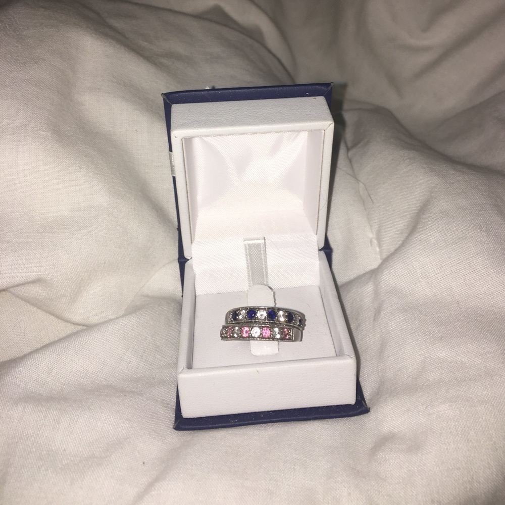 Sterling silver sapphire rings