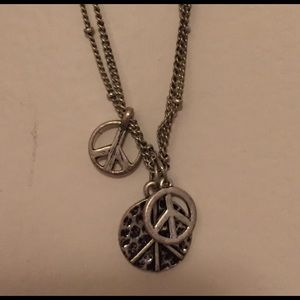 Peace sign necklace