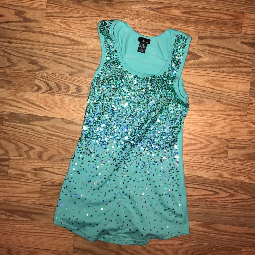 Sequined tank