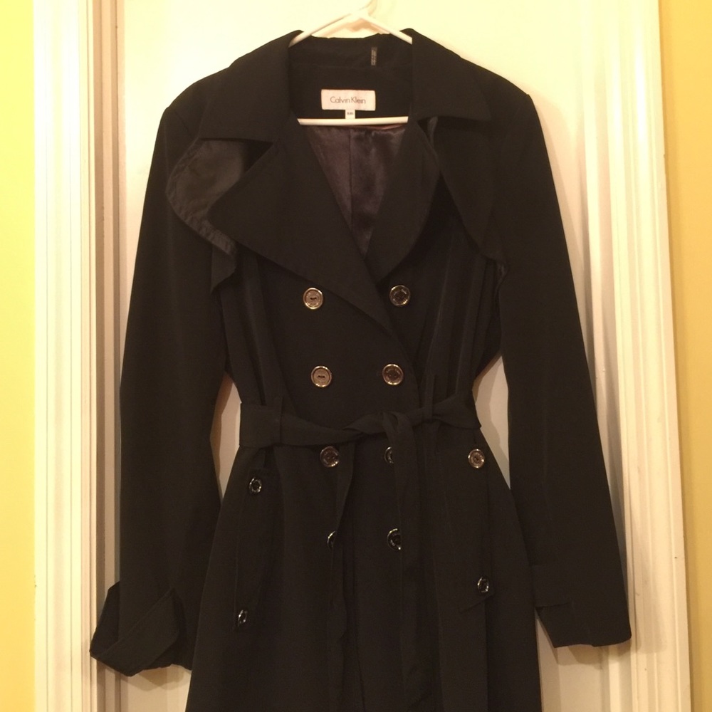Calvin Klein black light weight coat sz X Large