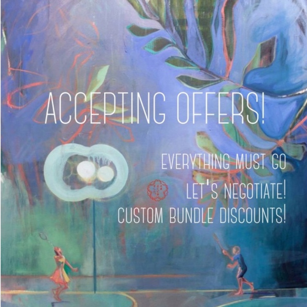 Sale begins NOW! Everything must go!!