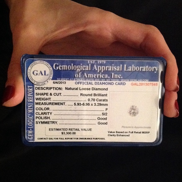 diamond engagement ring in 14k white gold - Picture 4 of 6