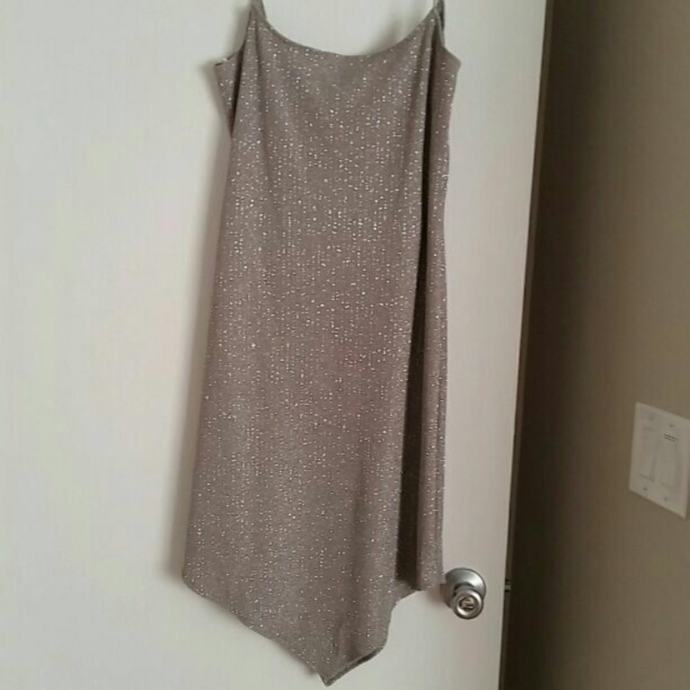 Silver party dress bought it at Macy's