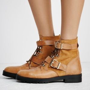 $198 Free People Lace Up Boot (size 38)