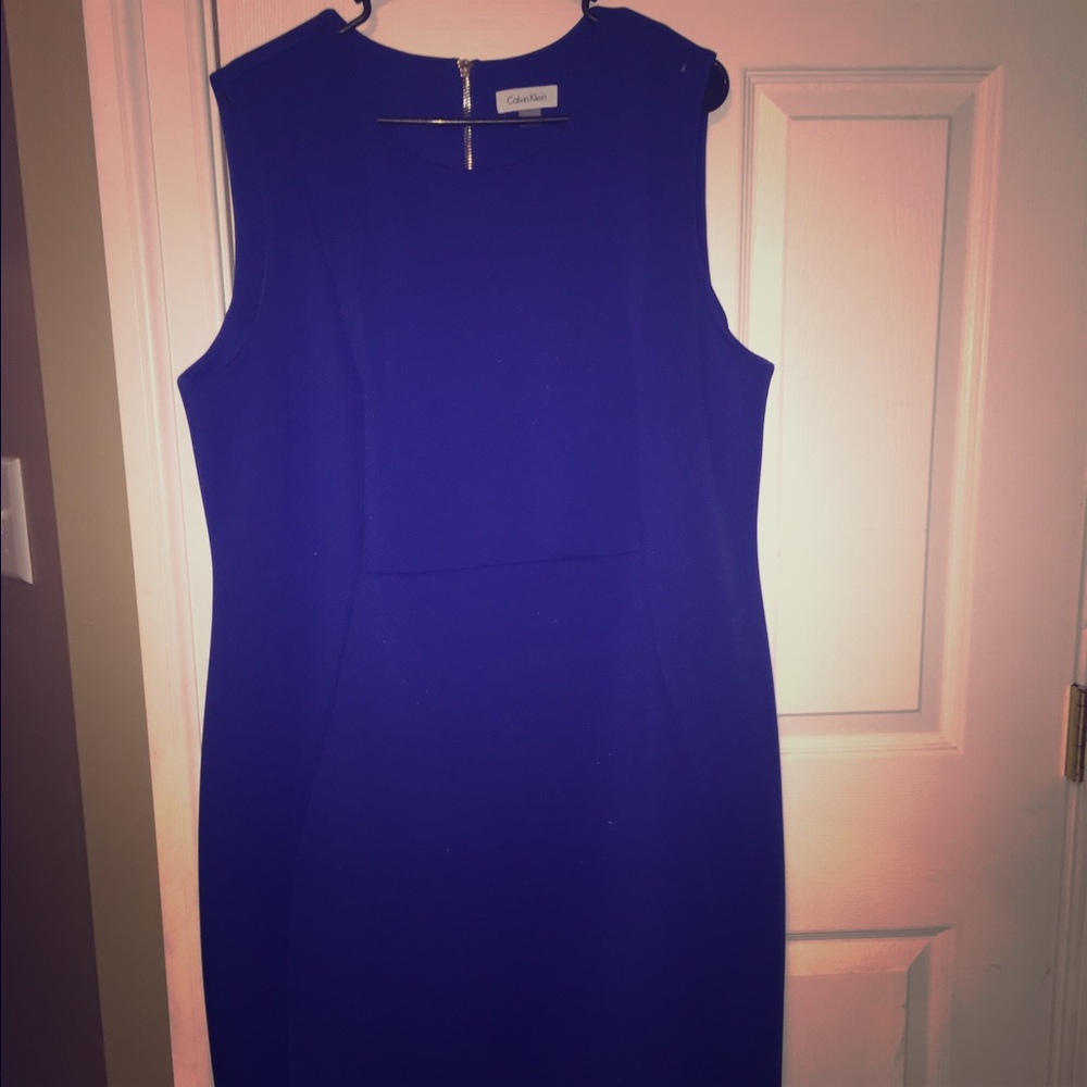 Royal blue Calvin Klein dress