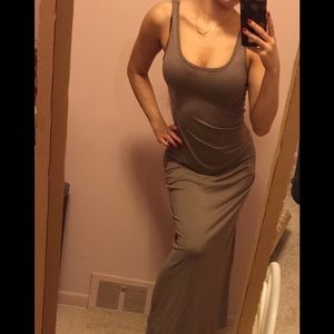 Forever 21 beige maxi dress