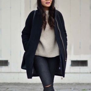 [J.Crew] • STADIUM-CLOTH COCOON COAT