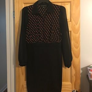 One piece long sleeve dress