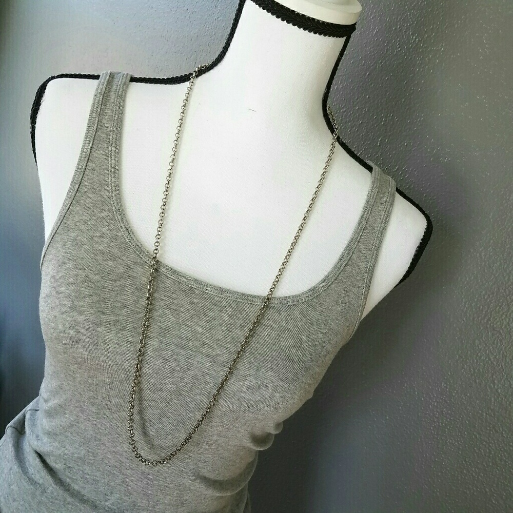 BUNDLED Circle Detail Silver Necklace - Picture 5 of 7