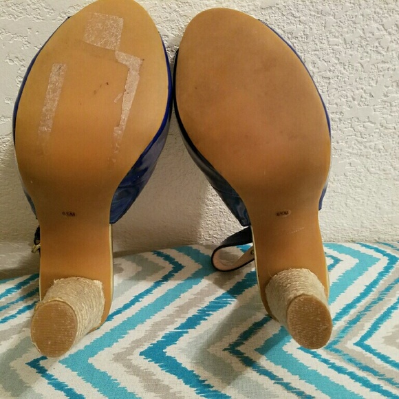 MK Royal Blue Heels true to size, worn once. - Picture 4 of 4