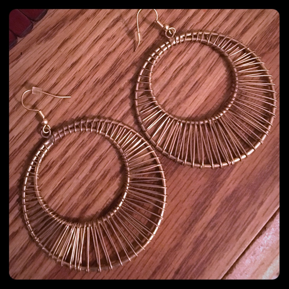 Gold Wire Earrings