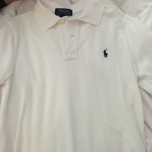 BOYS ralph lauren polo in white
