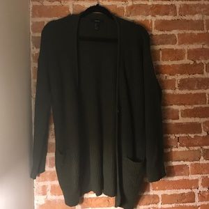 Chunky Green Cardigan