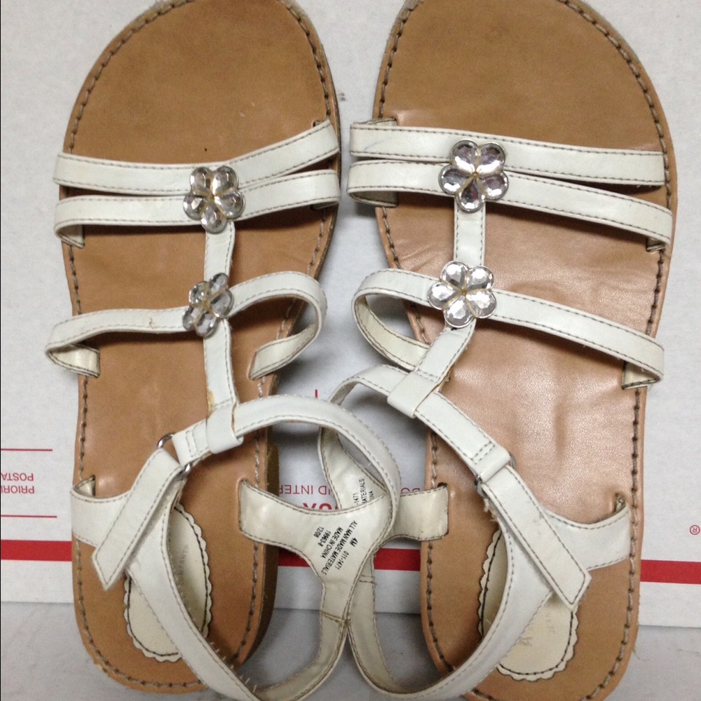 Arizona White Sandals Girls