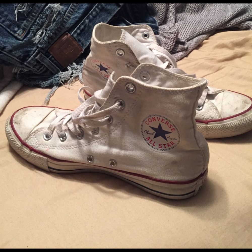 White chuck Taylor's. WILL TRADE FOR BLACK!