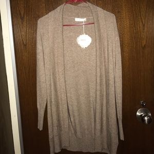 Women's Taupe Sweater/Cardigan