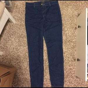 High waist skinny jeans