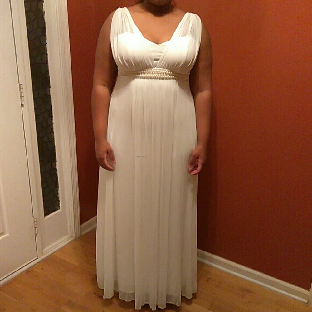 White Evening Gown