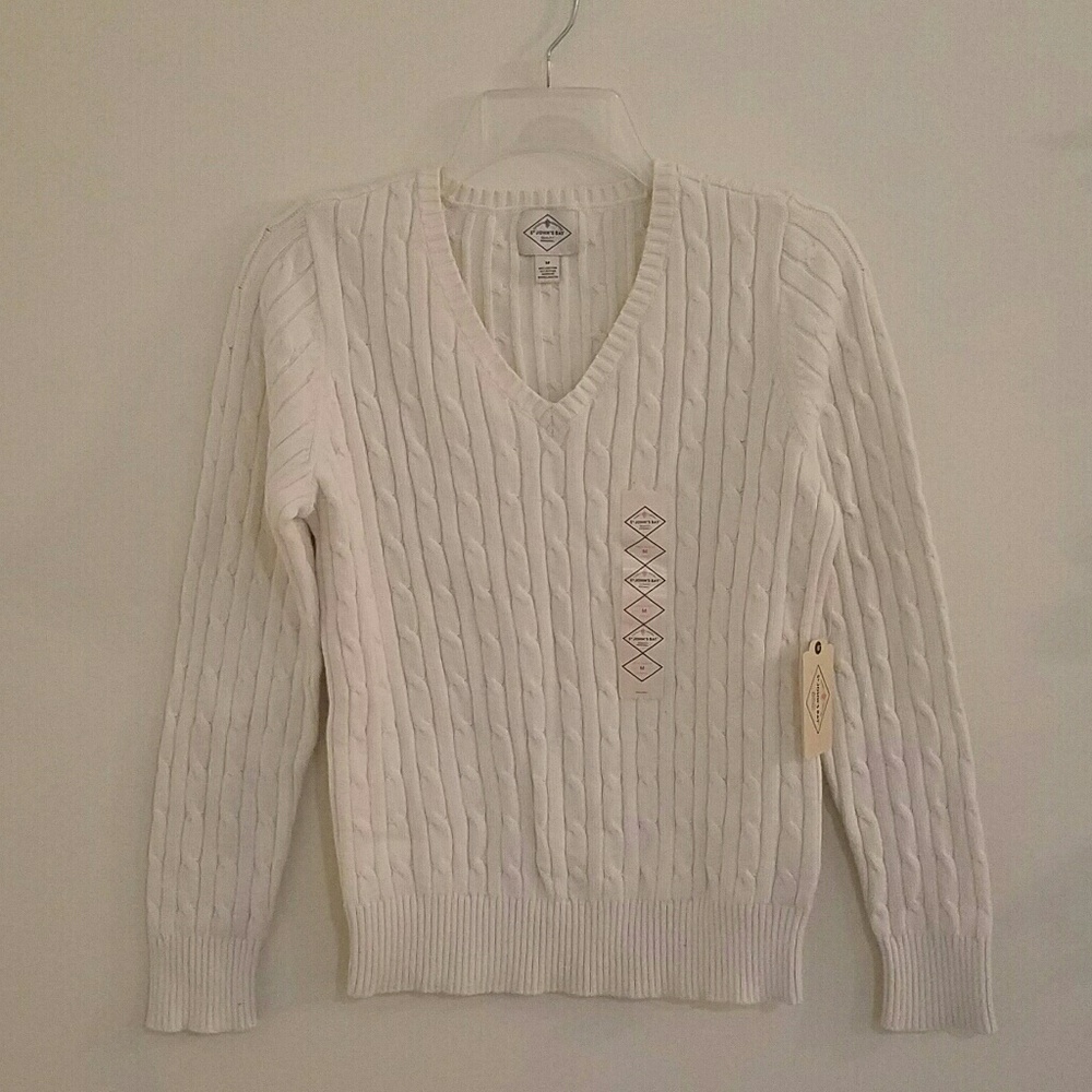 Cable Knit Sweater by St. John's Bay