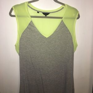 Guess Neon and Gray Jersey Tee