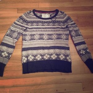 Grey fairisle sweater