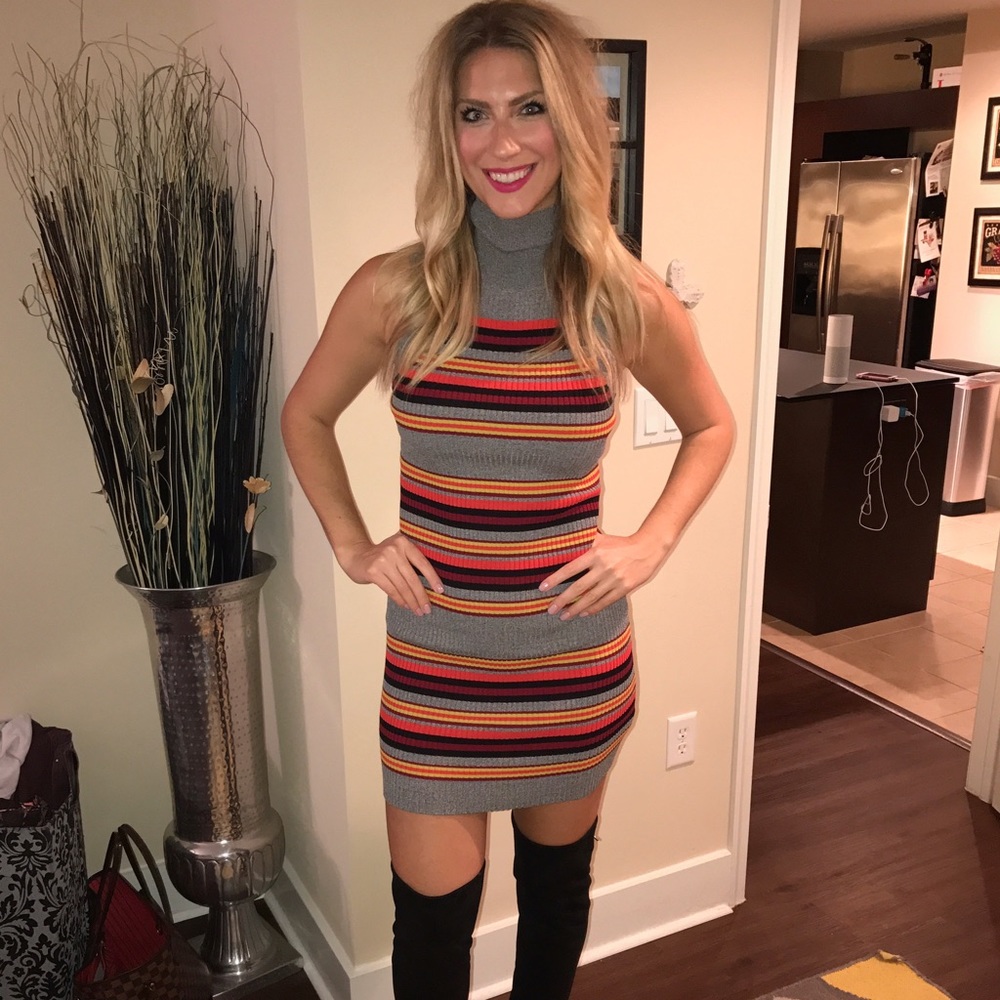 mini turtleneck dress