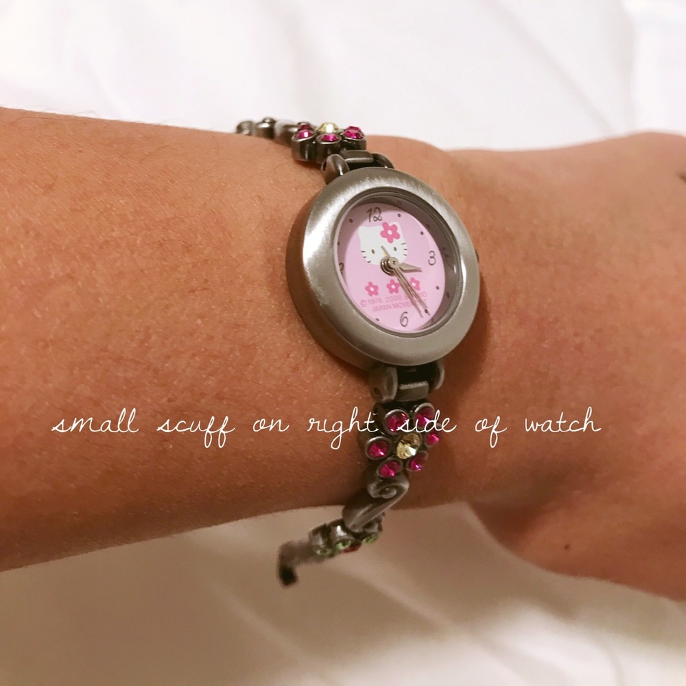 Hello Kitty Rhinestone Stainless Steel Watch - Picture 6 of 8