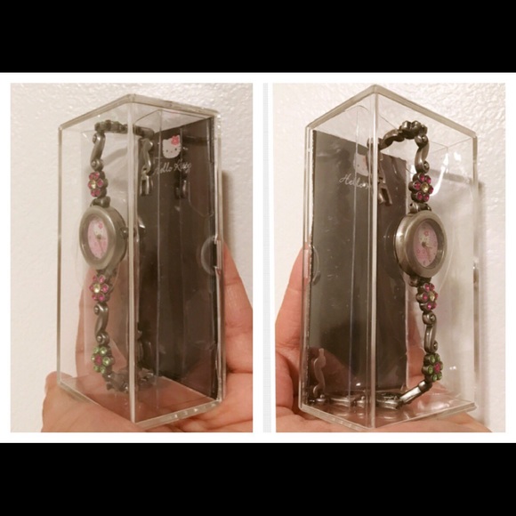 Hello Kitty Rhinestone Stainless Steel Watch - Picture 3 of 8