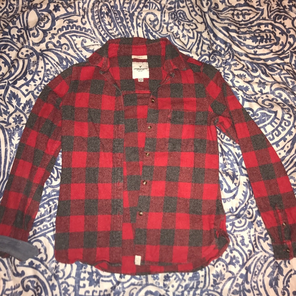 AE Red and Grey Flannel