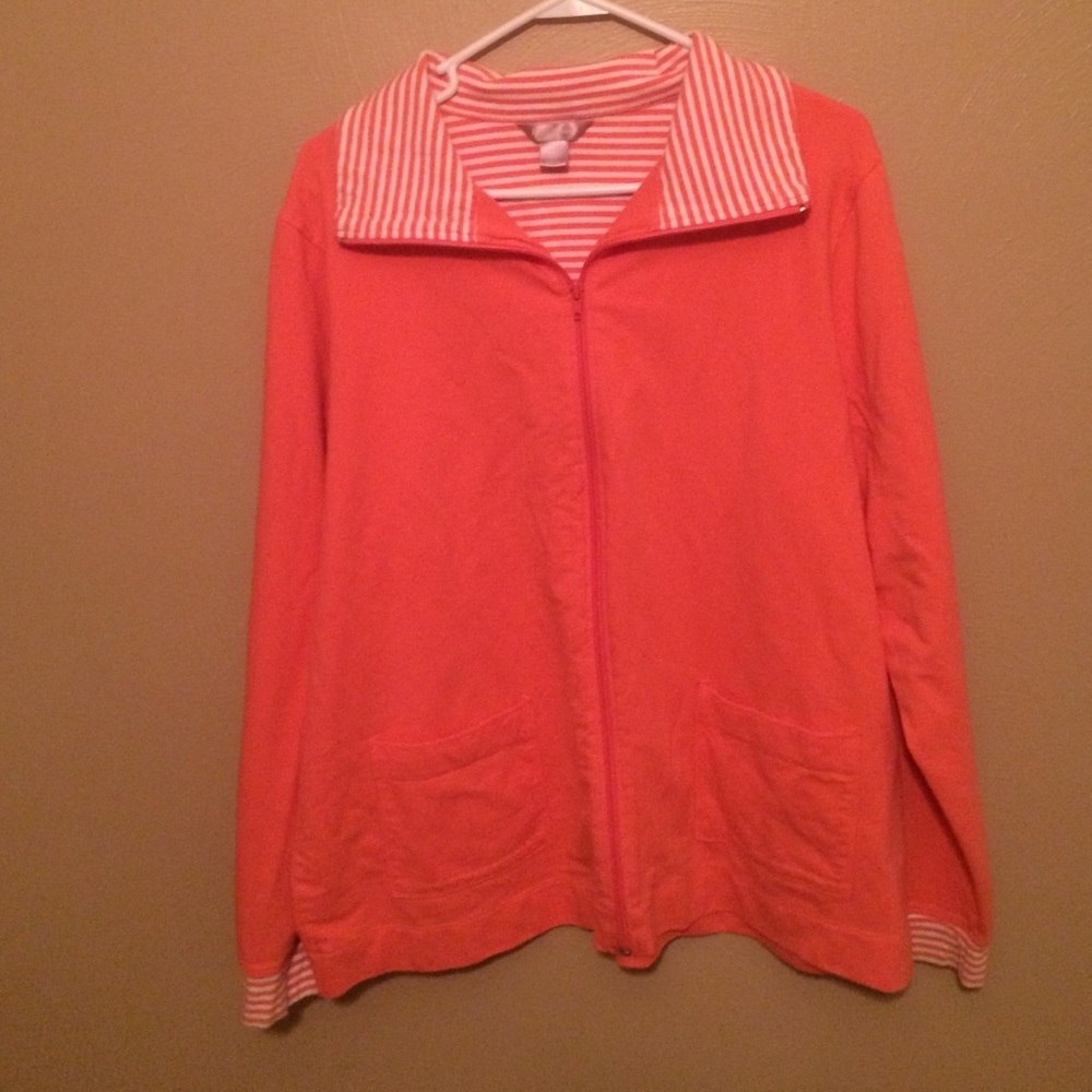 WOMENS XL ZIPPERED SWEAT JACKET